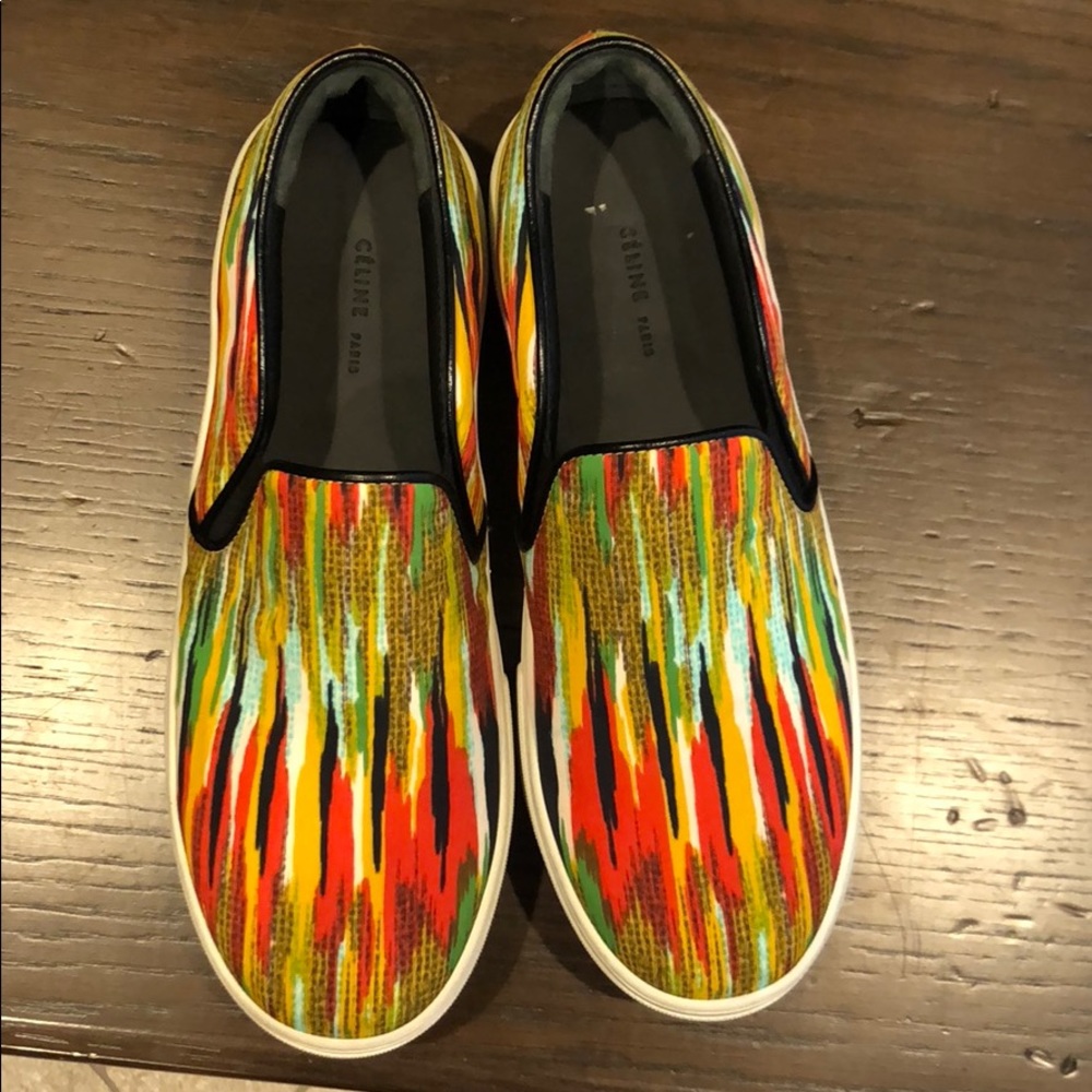 Celine Paris Slip On Multicolor Sneaker